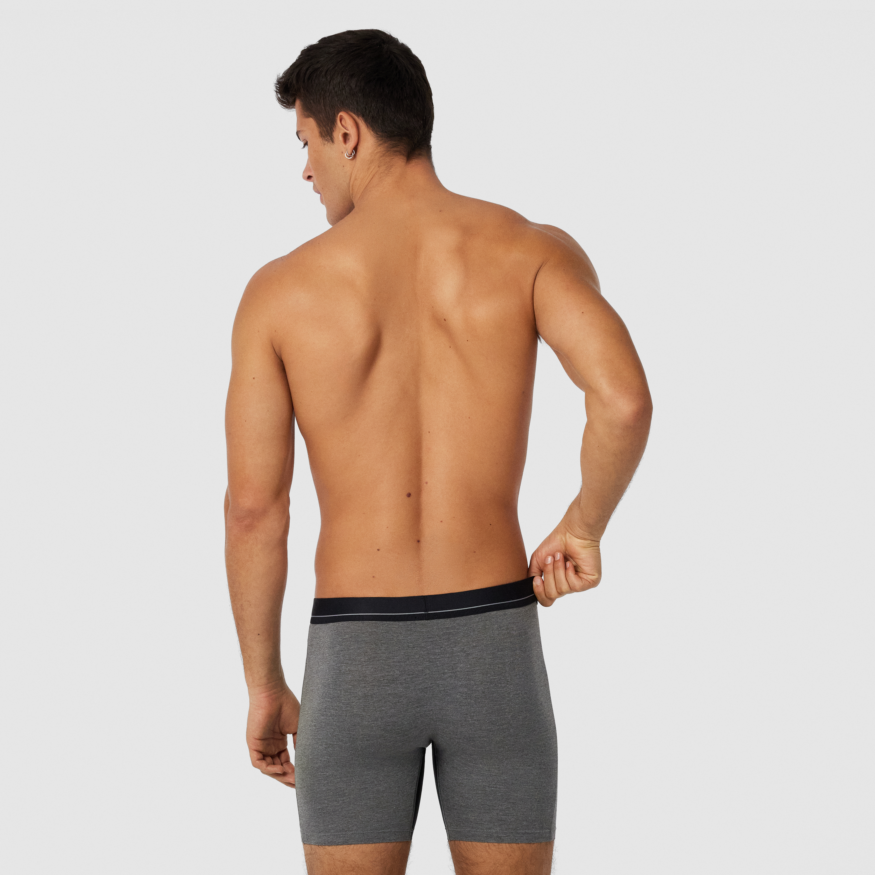 Charcoal Marle Anti Chafe Bamboo Viscose Trunk