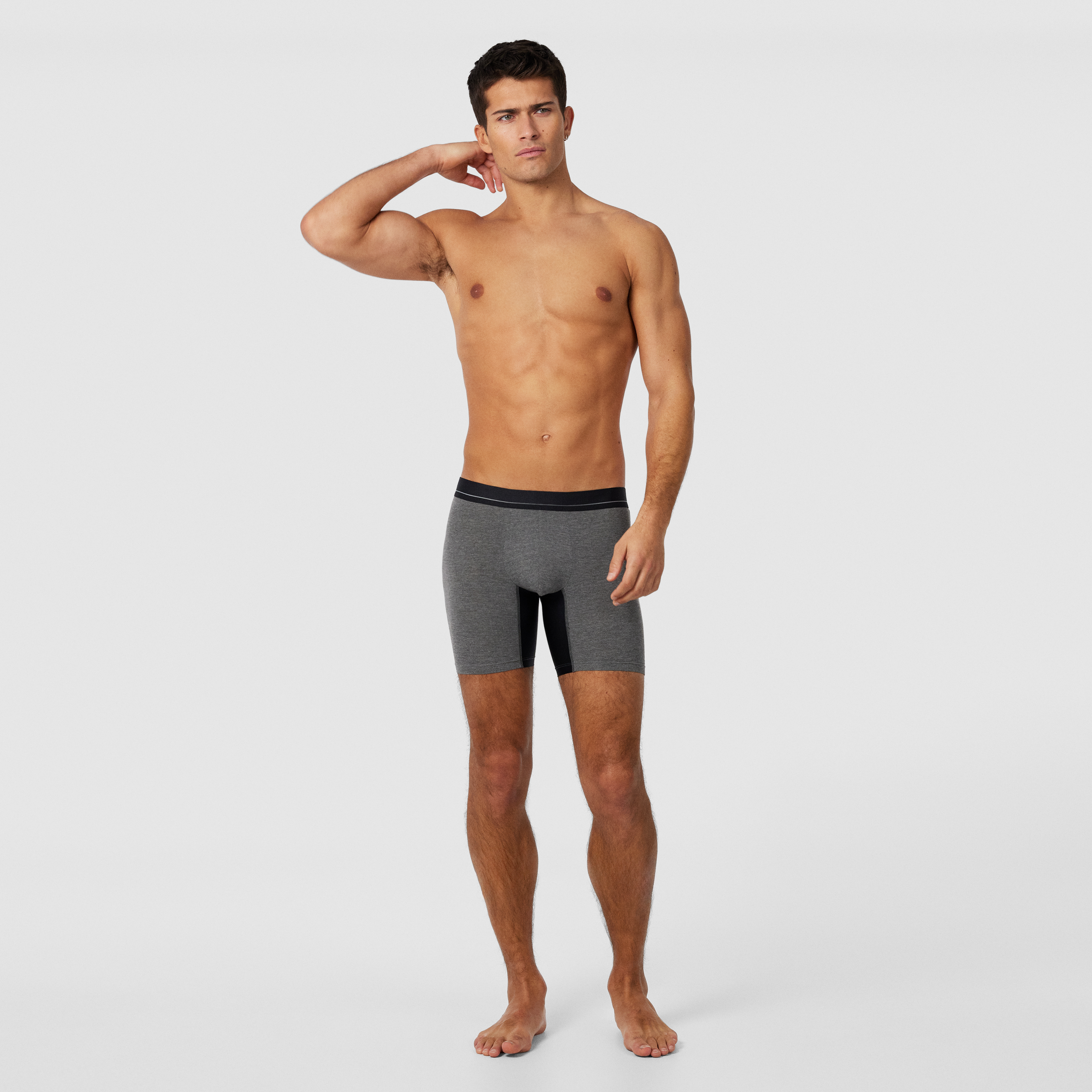 Charcoal Marle Anti Chafe Bamboo Viscose Trunk