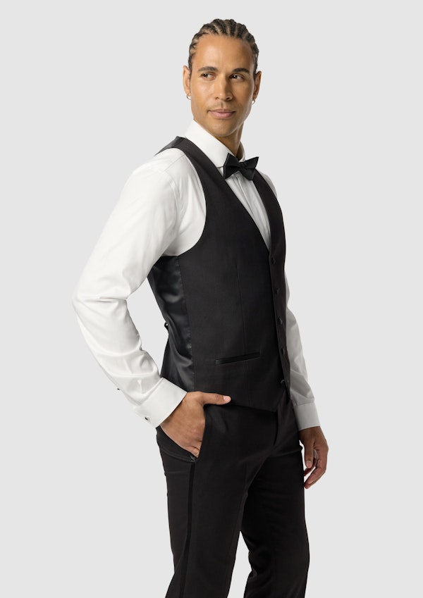 Black Diamond Slim Tux Waistcoat