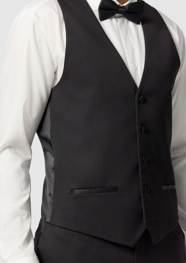 Black Diamond Slim Tux Waistcoat