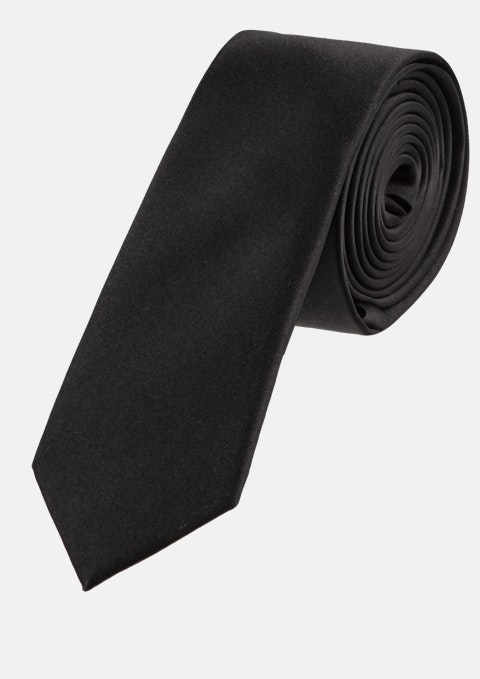 Black Plain 5cm Tie