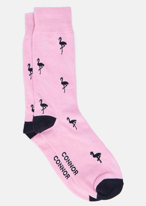 Pink Flamingo Sock
