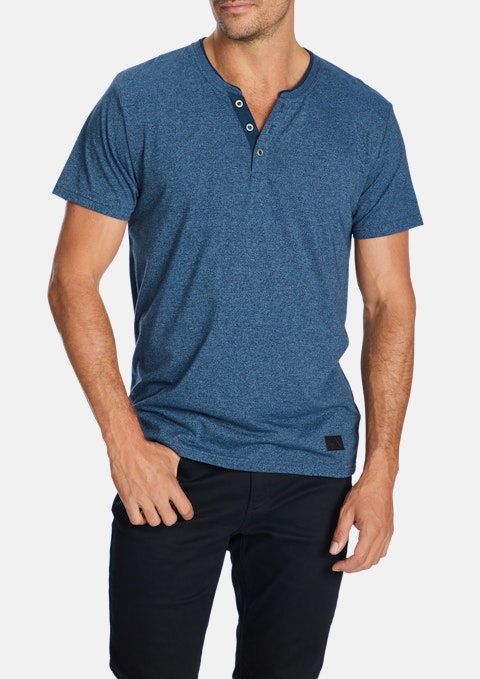 Blue Anthony Henley Tee